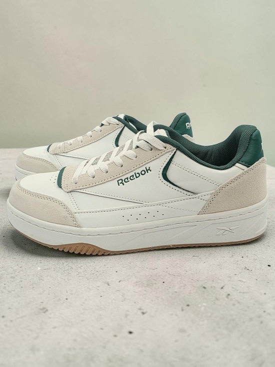Reebok Other - Reebok Men's Low-Top Sneakers in White, Dark Green, and Beige Size 10